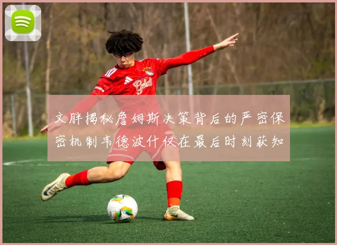 文胖揭秘詹姆斯决策背后的严密保密机制韦德波什仅在最后时刻获知消息